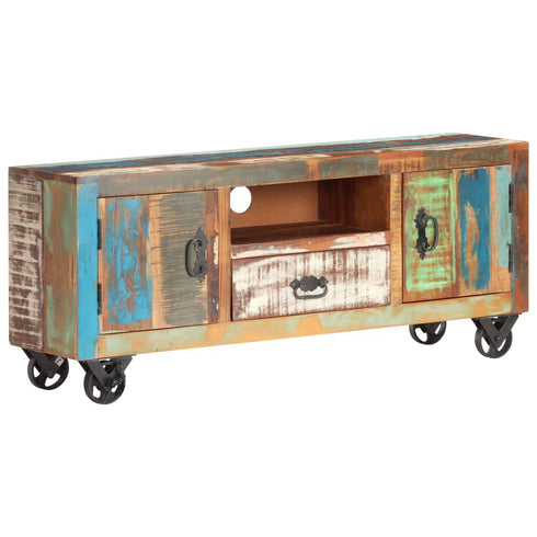 Rustika Rowe -  TV Cabinet 120x30x50 cm Solid Reclaimed Wood